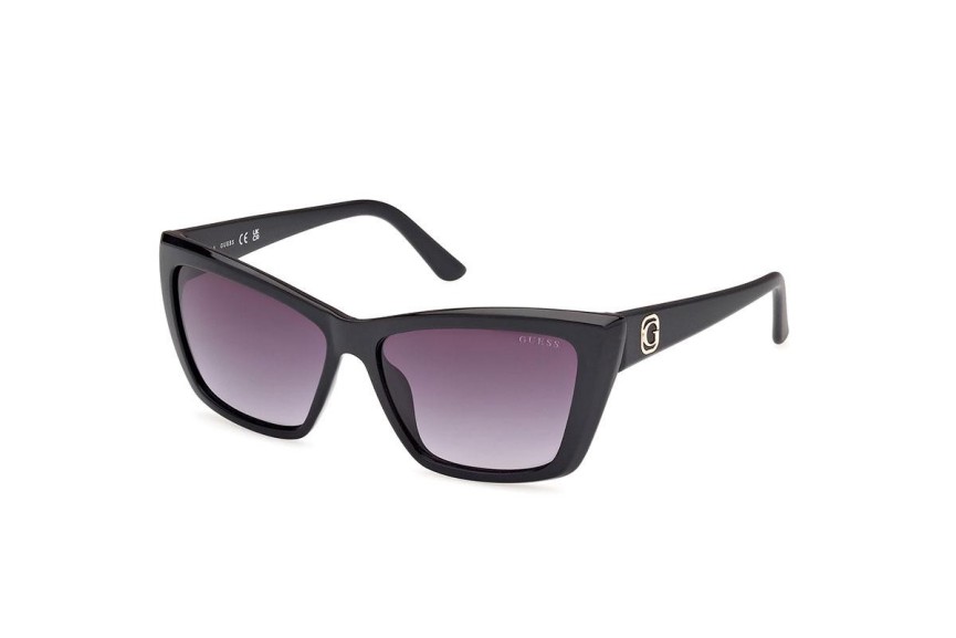 Okulary przeciwsłoneczne Guess GU00098 01B Kocie oczy Czarne