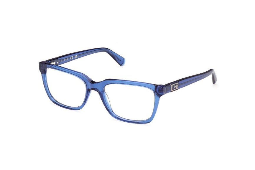 Okulary korekcyjne Guess GU50132 090 Kwadratowe Niebieskie