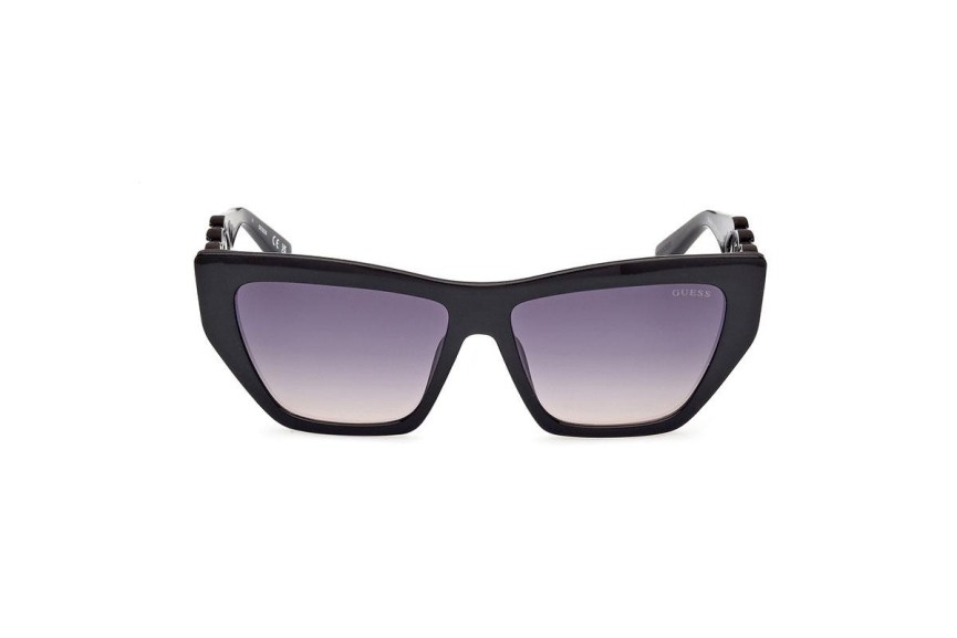 Okulary przeciwsłoneczne Guess GU00111 01B Kocie oczy Czarne