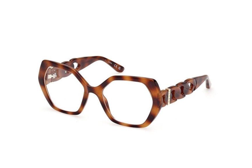 Okulary korekcyjne Guess GU50116 053 Oversize Havana