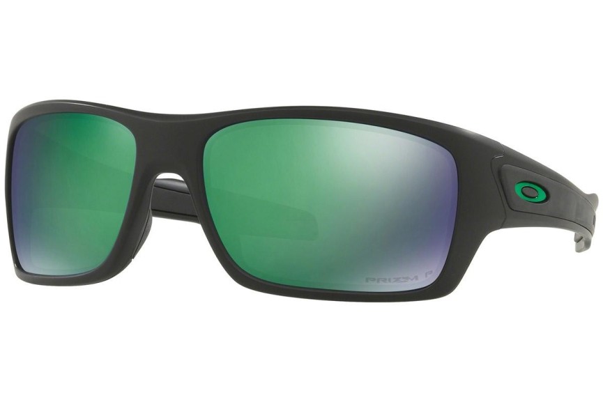 Okulary przeciwsłoneczne Oakley Turbine OO9263-45 PRIZM Polarized Prostokątne Czarne