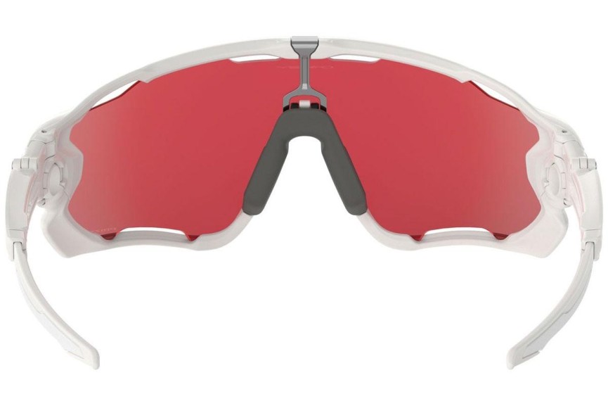 Okulary przeciwsłoneczne Oakley Jawbreaker OO9290-21 PRIZM Pojedyncze | Shield Białe