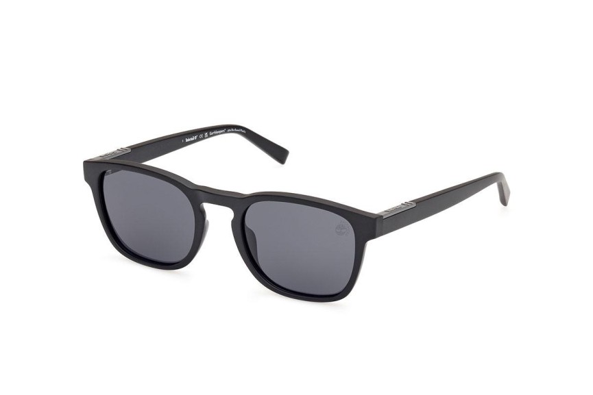 Okulary przeciwsłoneczne Timberland TB00007 02D Polarized Okrągłe Czarne