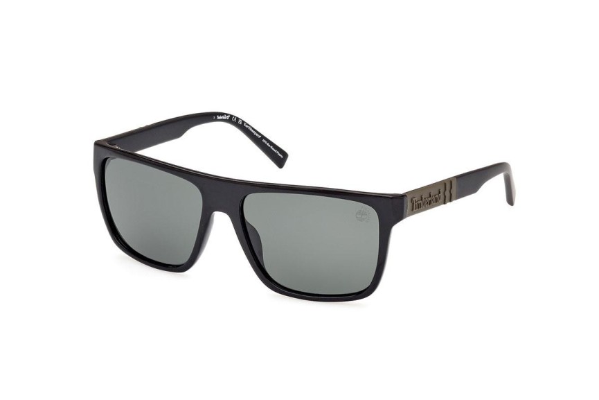 Okulary przeciwsłoneczne Timberland TB00005 01R Polarized Kwadratowe Czarne