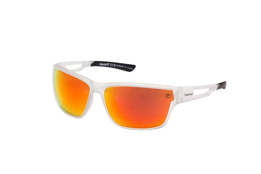 Okulary przeciwsłoneczne Timberland TB00001 26D Polarized Prostokątne Przezroczyste