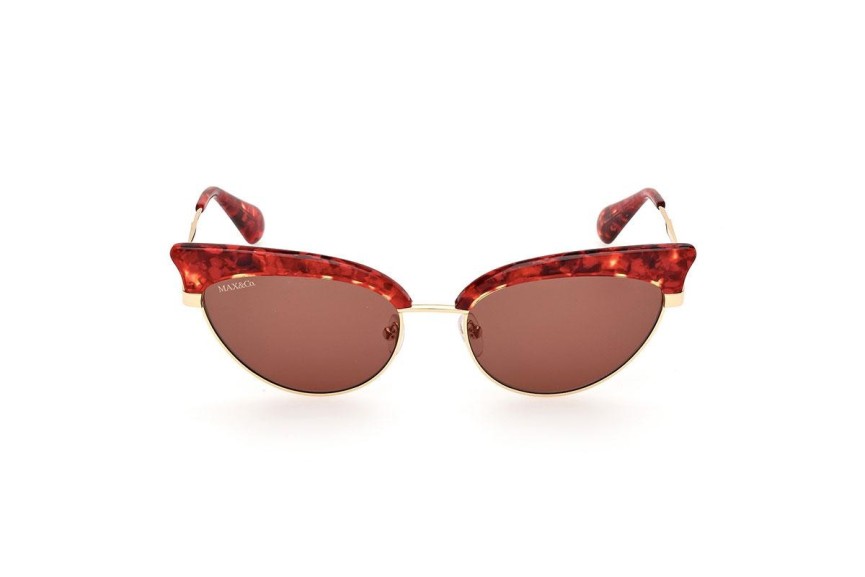 Okulary przeciwsłoneczne Max&Co. MO0102 54E Kocie oczy Havana