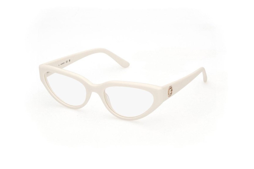 Okulary korekcyjne Guess GU50113 021 Kocie oczy Białe