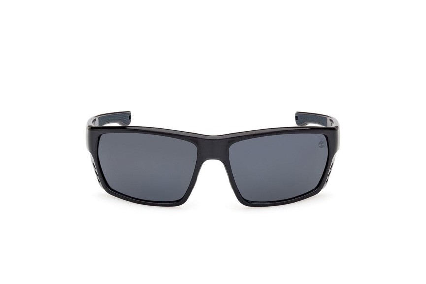 Okulary przeciwsłoneczne Timberland TB00002 01D Polarized Prostokątne Czarne