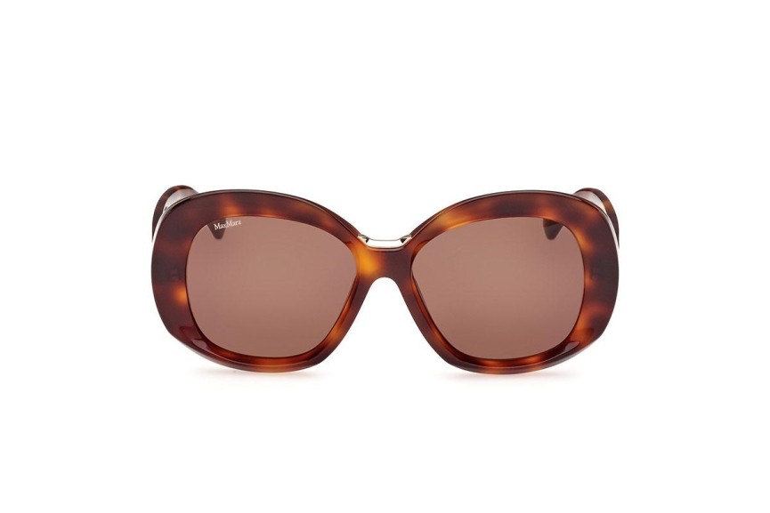 Okulary przeciwsłoneczne Max Mara MM0087 52E Okrągłe Havana