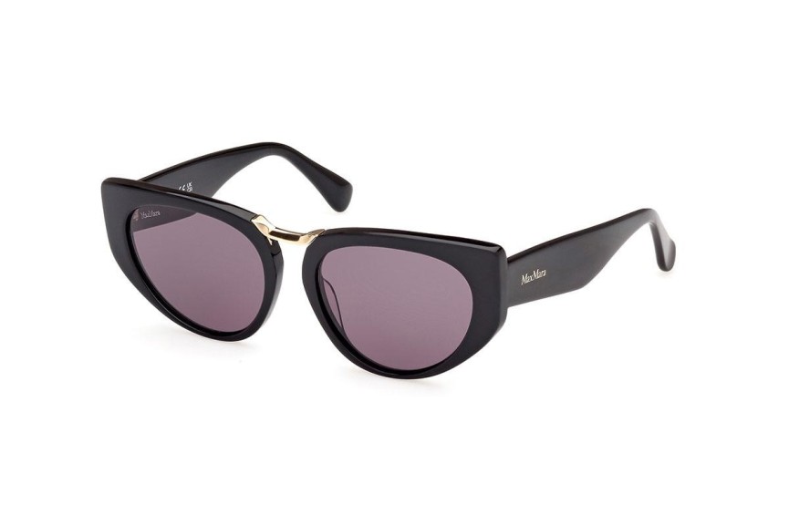 Okulary przeciwsłoneczne Max Mara MM0093 01A Kocie oczy Czarne