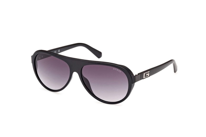 Okulary przeciwsłoneczne Guess GU00125 02B Pilotki (Aviator) Czarne