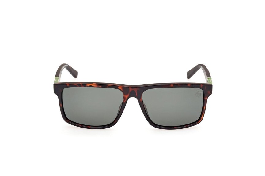 Okulary przeciwsłoneczne Timberland TB00008 52R Polarized Kwadratowe Havana