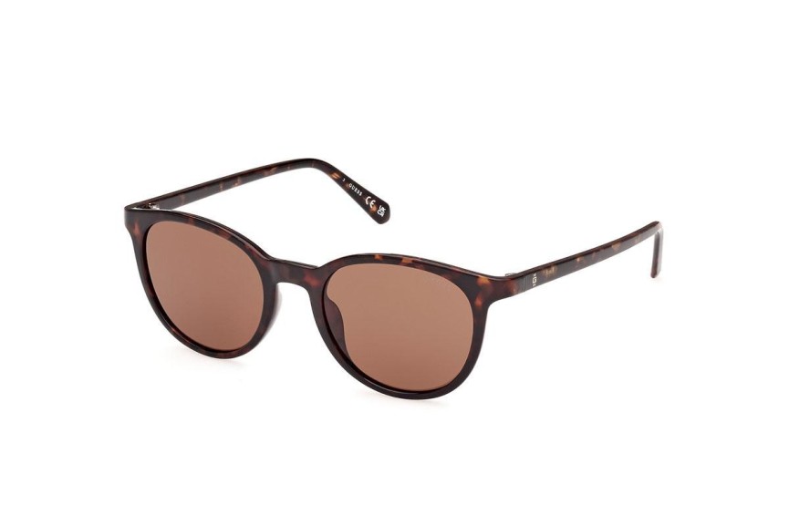 Okulary przeciwsłoneczne Guess GU00118 52E Okrągłe Havana