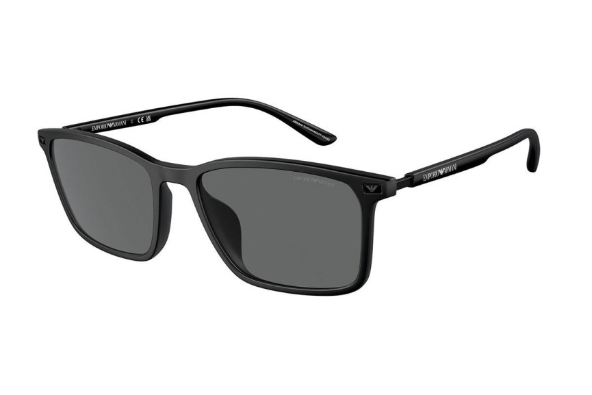 Okulary przeciwsłoneczne Emporio Armani EA4223U 500187 Kwadratowe Czarne