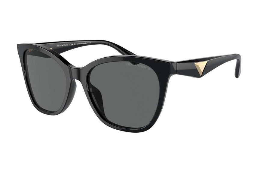 Okulary przeciwsłoneczne Emporio Armani EA4222U 501787 Kocie oczy Czarne