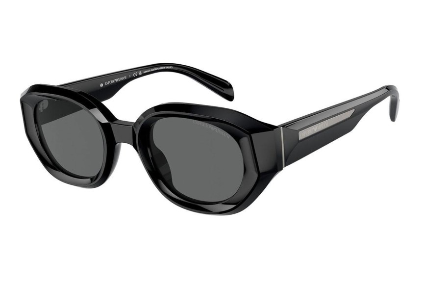 Okulary przeciwsłoneczne Emporio Armani EA4230U 501787 Prostokątne Czarne