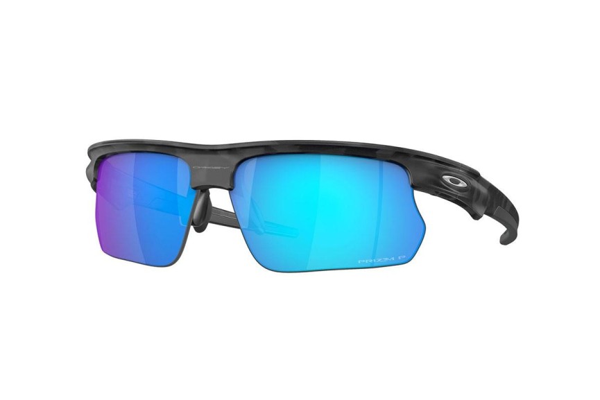 Okulary przeciwsłoneczne Oakley OO9400 940005 Polarized Prostokątne Szare