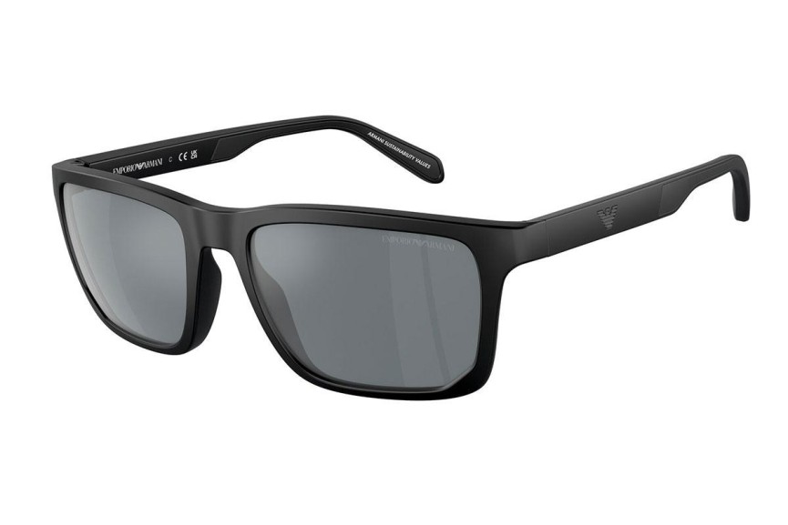 Okulary przeciwsłoneczne Emporio Armani EA4219 50016G Kwadratowe Czarne