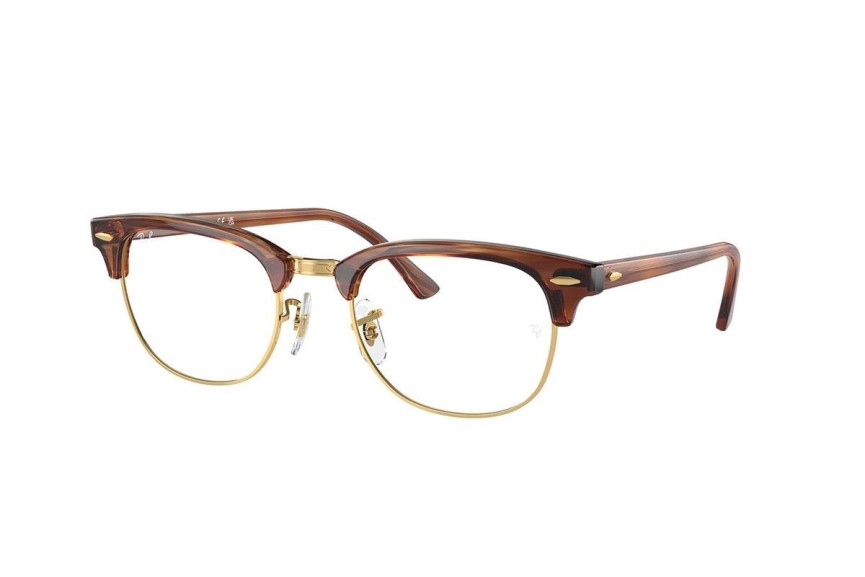 Okulary korekcyjne Ray-Ban Clubmaster RX5154 8375 Browline Złote