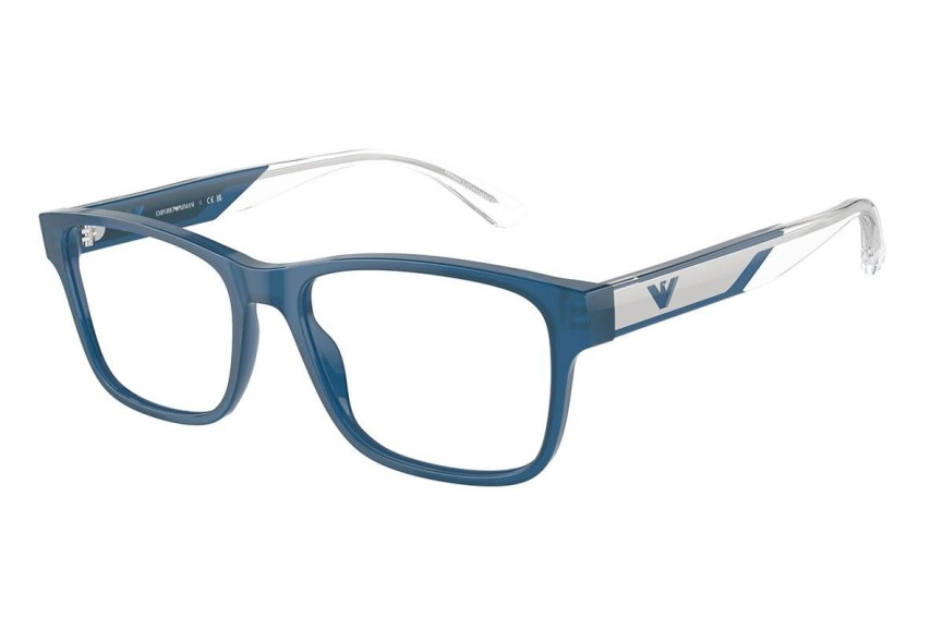 Okulary korekcyjne Emporio Armani EA3239 6092 Prostokątne Niebieskie