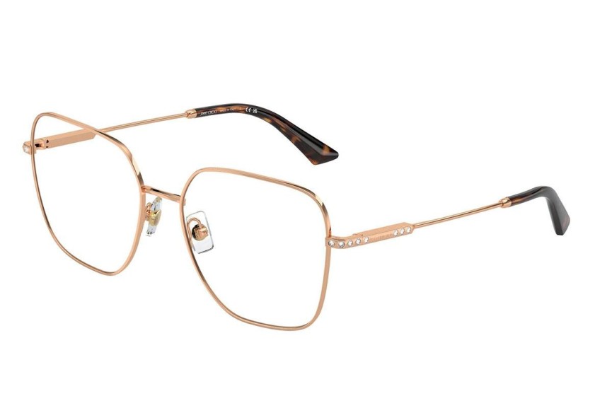 Okulary korekcyjne Jimmy Choo JC2001B 3008 Kwadratowe Złote