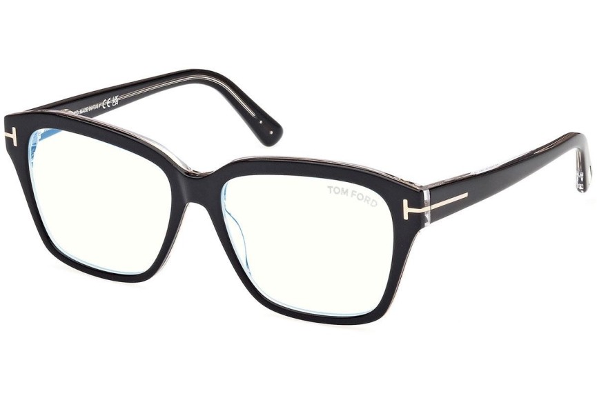 Okulary korekcyjne Tom Ford FT5955-B 003 Kwadratowe Czarne