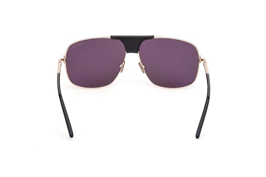 Okulary przeciwsłoneczne Tom Ford FT1096 28A Kwadratowe Złote