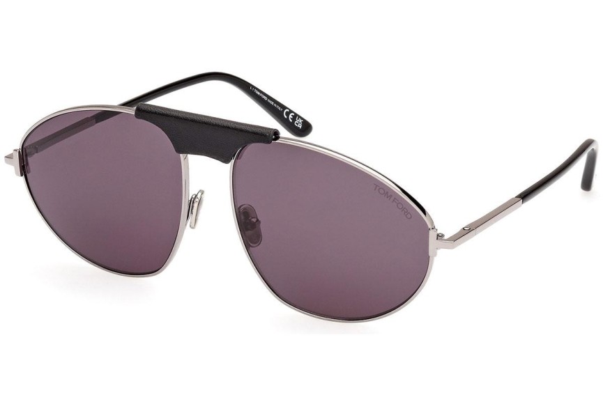 Okulary przeciwsłoneczne Tom Ford FT1095 14A Pilotki (Aviator) Srebrne