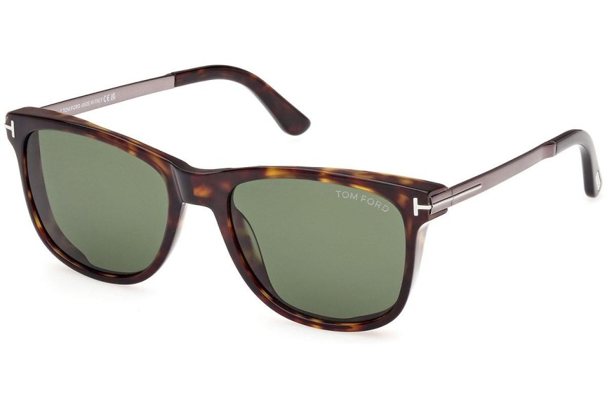 Okulary przeciwsłoneczne Tom Ford FT1104 52N Kwadratowe Havana