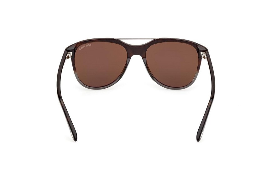 Okulary przeciwsłoneczne Tom Ford FT1098 55J Kwadratowe Havana