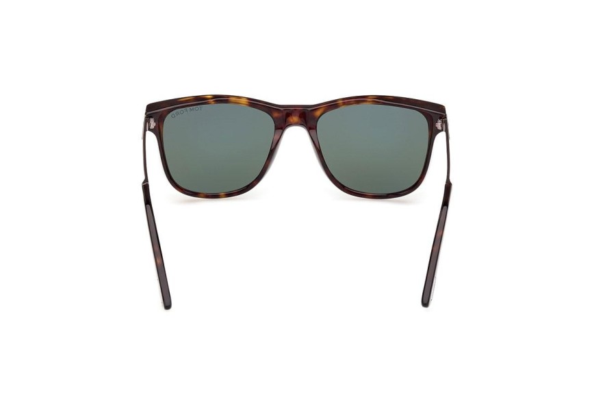 Okulary przeciwsłoneczne Tom Ford FT1104 52N Kwadratowe Havana