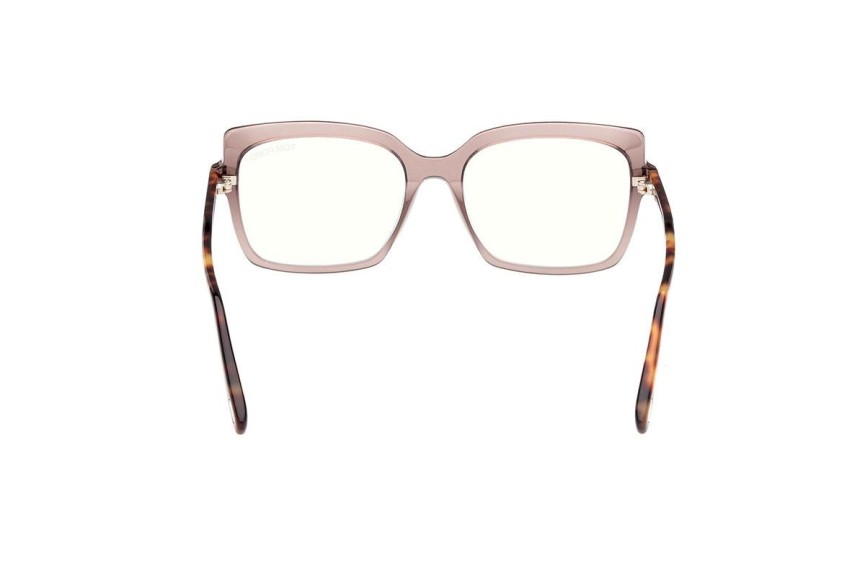 Okulary korekcyjne Tom Ford FT5947-B 048 Kwadratowe Brązowe