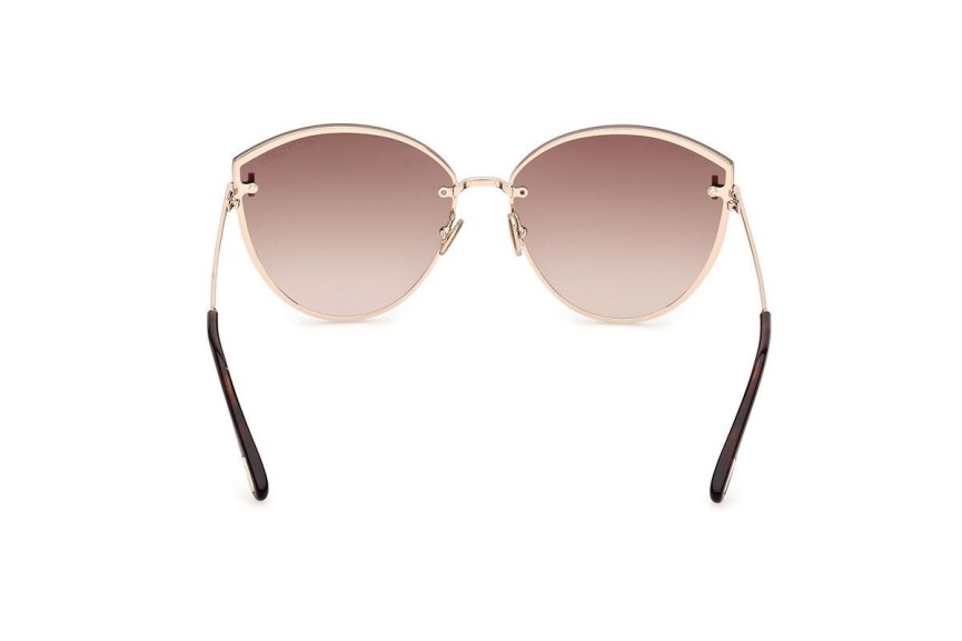 Okulary przeciwsłoneczne Tom Ford FT1106 28G Kocie oczy Złote