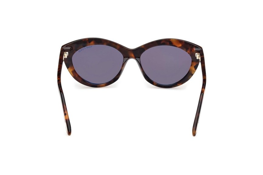 Okulary przeciwsłoneczne Tom Ford FT1111 52E Owalne Havana