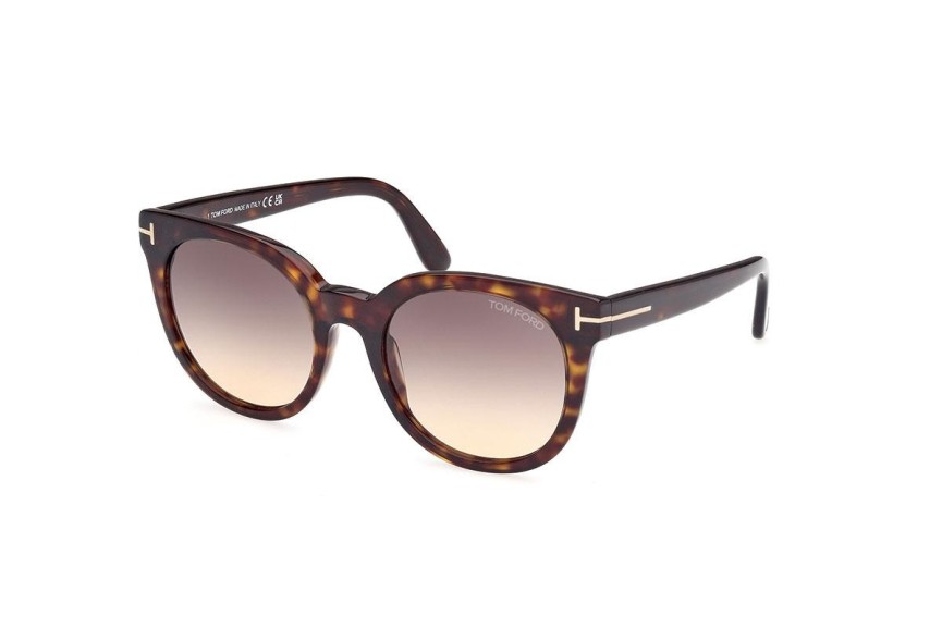 Okulary przeciwsłoneczne Tom Ford FT1109 52B Okrągłe Havana