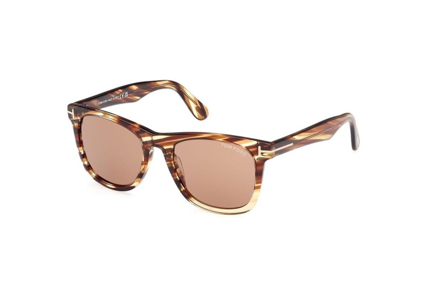 Okulary przeciwsłoneczne Tom Ford FT1099 55E Kwadratowe Havana