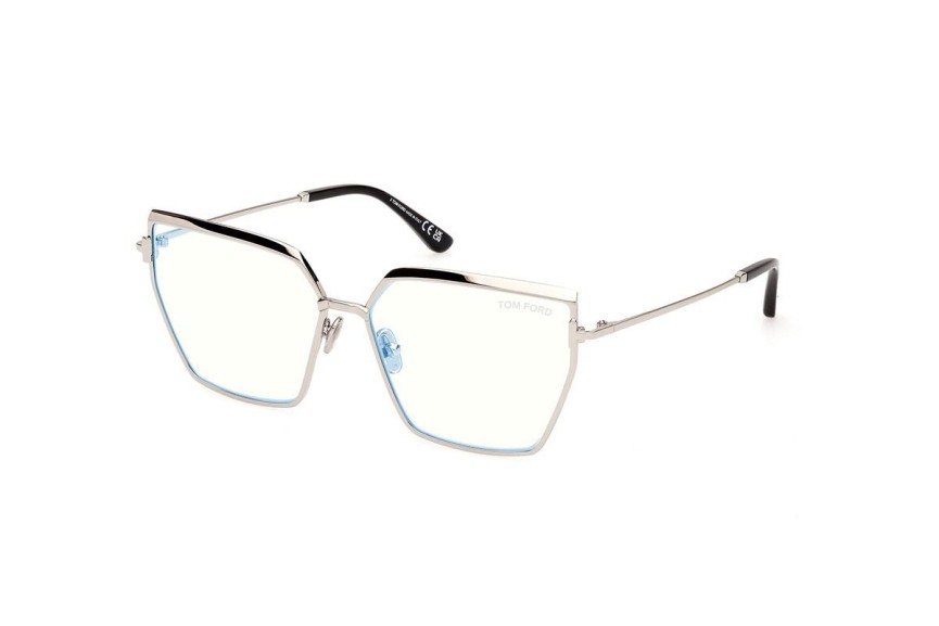 Okulary korekcyjne Tom Ford FT5946-B 016 Kwadratowe Srebrne