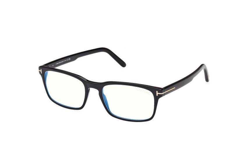 Okulary korekcyjne Tom Ford FT5938-B 001 Kwadratowe Czarne