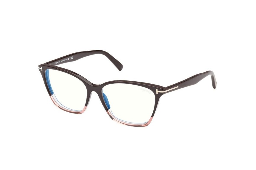 Okulary korekcyjne Tom Ford FT5949-B 050 Kocie oczy Brązowe