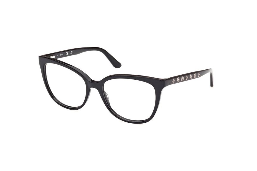 Okulary korekcyjne Guess GU50114 001 Kwadratowe Czarne