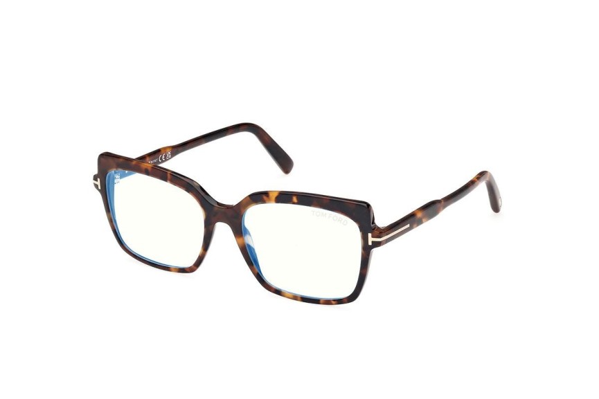 Okulary korekcyjne Tom Ford FT5947-B 052 Kwadratowe Havana