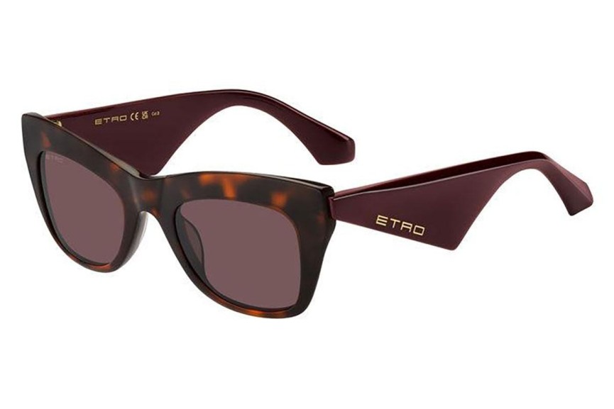 Okulary przeciwsłoneczne Etro ETRO0004/G/S 086/U1 Browline Havana