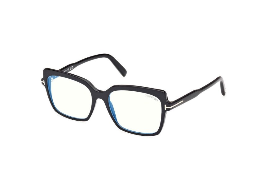 Okulary korekcyjne Tom Ford FT5947-B 001 Kwadratowe Czarne