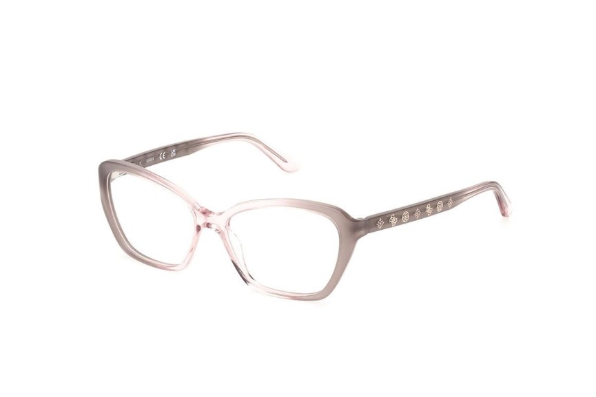 Okulary korekcyjne Guess GU50115 020 Kocie oczy Szare