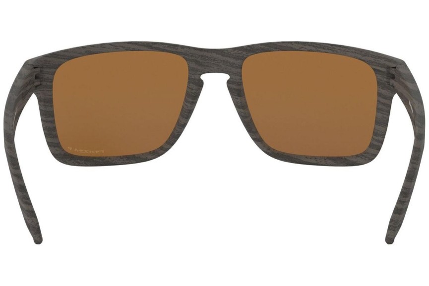 Okulary przeciwsłoneczne Oakley Holbrook XL Woodgrain Collection OO9417-06 PRIZM Polarized Kwadratowe Brązowe