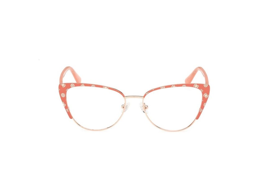 Okulary korekcyjne Guess GU50121 074 Kocie oczy Różowe