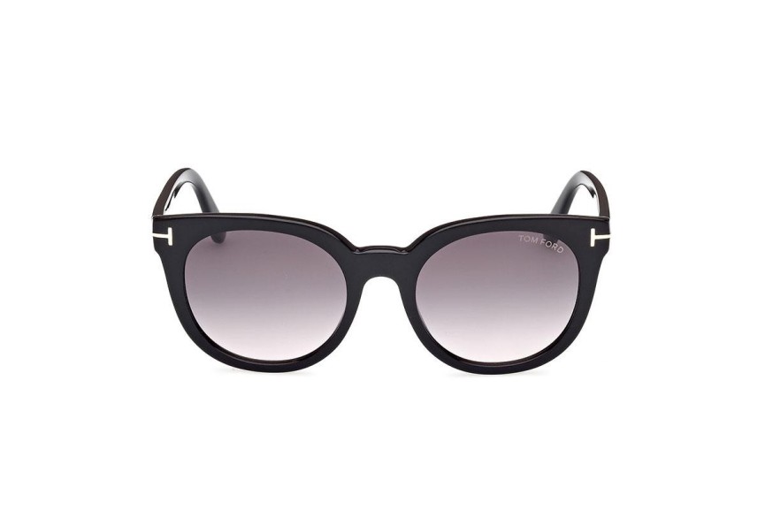 Okulary przeciwsłoneczne Tom Ford FT1109 01B Okrągłe Czarne