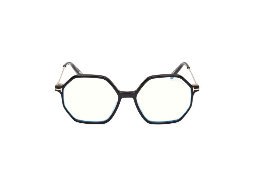 Okulary korekcyjne Tom Ford FT5952-B 001 Prostokątne Czarne