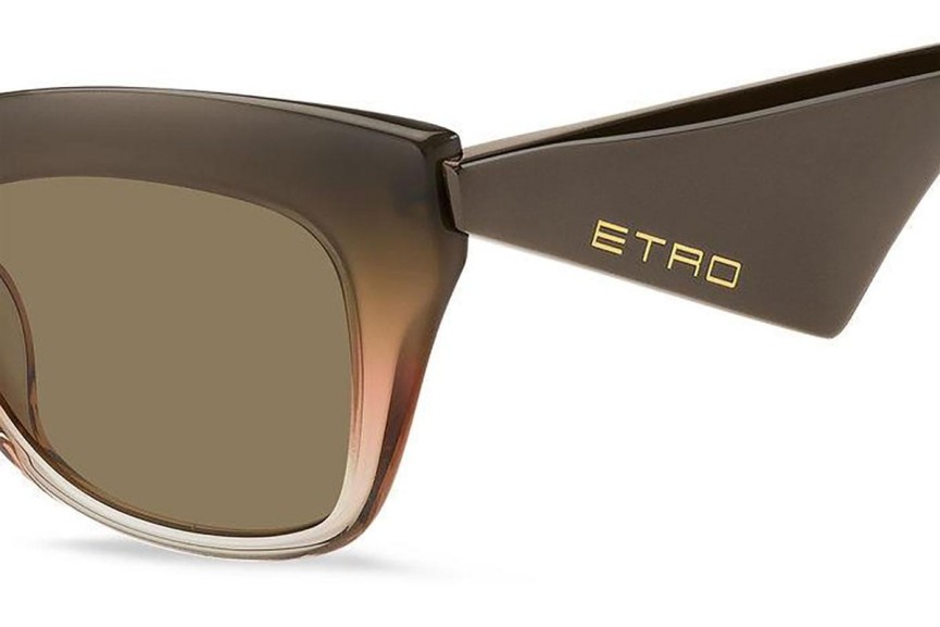 Okulary przeciwsłoneczne Etro ETRO0004/G/S 12J/70 Browline Brązowe