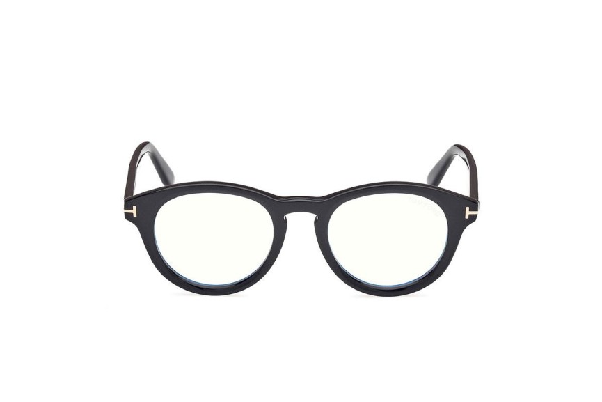 Okulary korekcyjne Tom Ford FT5940-B 001 Okrągłe Czarne